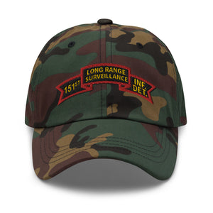 Dad hat - SOF - 151st Inf - LRSU Scroll - Surveillance X 300