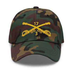 Dad hat - Army - 3rd Squadron 17th Cavalry Regiment Branch wo Txt