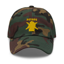 Load image into Gallery viewer, Dad hat - Army - PSYOPS w Branch Insignia - Line X 300 - Hat
