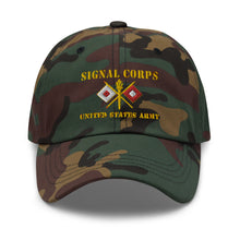 Load image into Gallery viewer, Dad hat - Army - Signal Corps - Branch - US Army X 300DPI
