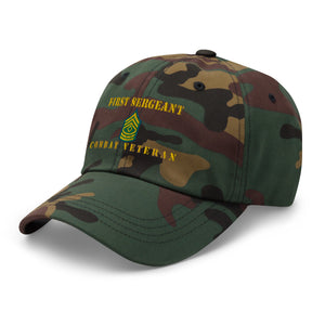 Dad hat - Army - First Sergeant - Combat Veteran - Line