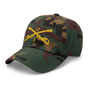 Dad hat - Army - 3rd Squadron 17th Cavalry Regiment Branch wo Txt