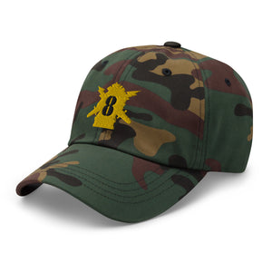 Dad hat - Army - PSYOPS w 8th Battalion Numeral - Line X 300 - Hat