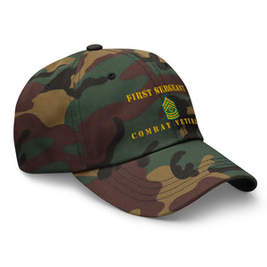 Dad hat - Army - First Sergeant - Combat Veteran - Line