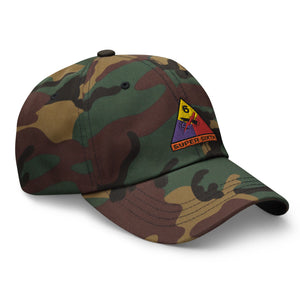 Dad hat - Army - 6th Armored Division - Super Sixth wo Txt