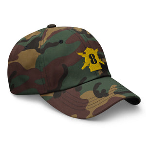 Dad hat - Army - PSYOPS w 8th Battalion Numeral - Line X 300 - Hat