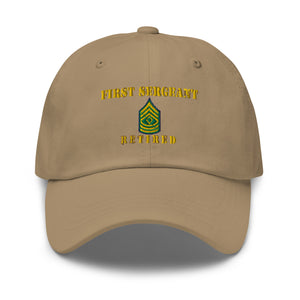 Dad hat - Army - First Sergeant - Retired - Line