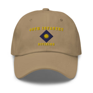 Dad hat - Army - 40th Infantry Division X 300 - Hat