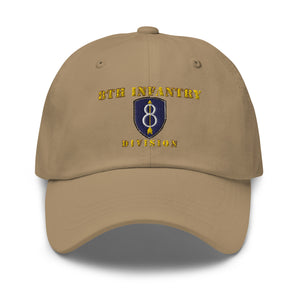 Dad hat - Army - 8th Infantry Division - Hat