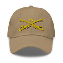 Load image into Gallery viewer, Dad hat - Army - 17th Cavalry Branch wo Txt
