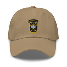 Load image into Gallery viewer, Dad hat - SOF - JFK Special Warfare Center - School SSI wo Txt w white
