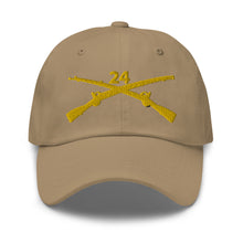 Load image into Gallery viewer, Dad hat - Army - 24th Infantry Regiment Branch wo Txt
