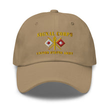 Load image into Gallery viewer, Dad hat - Army - Signal Corps - Branch - US Army X 300DPI
