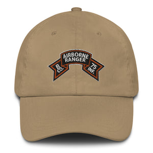 Dad hat - SSI - B Co 75th Infantry (Ranger) Scroll X 300