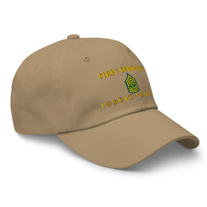 Dad hat - Army - First Sergeant - Combat Veteran - Line