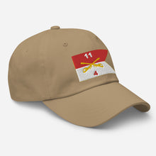 Load image into Gallery viewer, Dad hat - 4th Squadron, 11th Armored Cavalry Regiment - Guidon
