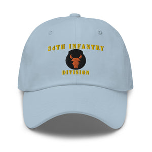 Dad hat - Army - 34th Infantry Division X 300 - Hat