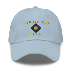 Dad hat - Army - 40th Infantry Division X 300 - Hat