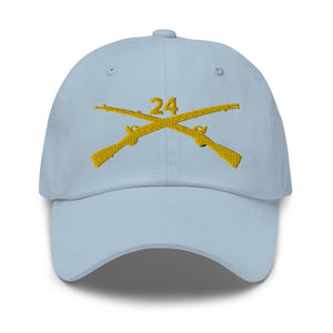 Dad hat - Army - 24th Infantry Regiment Branch wo Txt