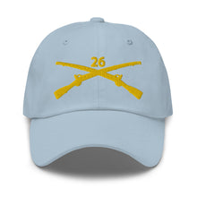 Load image into Gallery viewer, Dad hat - Army - 26th Infantry Regiment - w Infantry Br wo Txt X 300
