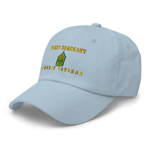 Dad hat - Army - First Sergeant - Combat Veteran - Line