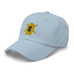 Dad hat - Army - PSYOPS w 8th Battalion Numeral - Line X 300 - Hat