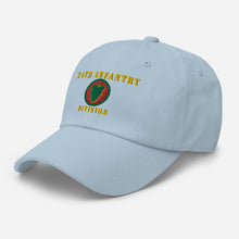 Load image into Gallery viewer, Dad hat - 24th Infantry Division X 300
