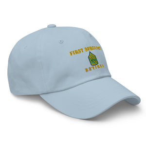 Dad hat - Army - First Sergeant - Retired - Line