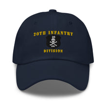 Load image into Gallery viewer, Dad hat - Army - 20th Infantry Division X 300 - Hat
