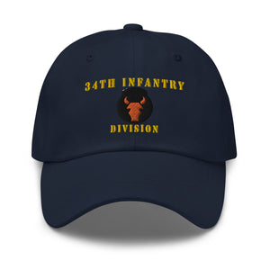 Dad hat - Army - 34th Infantry Division X 300 - Hat