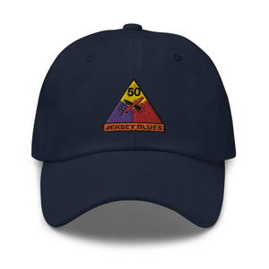 Dad hat - Army - 50th Armored Division - Jersey Blues wo Txt