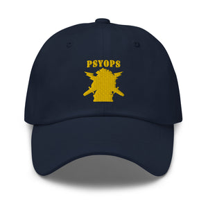 Dad hat - Army - PSYOPS w Branch Insignia - Line X 300 - Hat