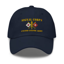 Load image into Gallery viewer, Dad hat - Army - Signal Corps - Branch - US Army X 300DPI
