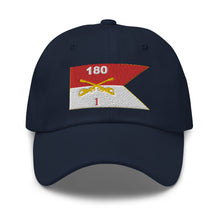 Load image into Gallery viewer, Dad hat - Army - 1st Squadron, 180th Cavalry Regiment - Guidon
