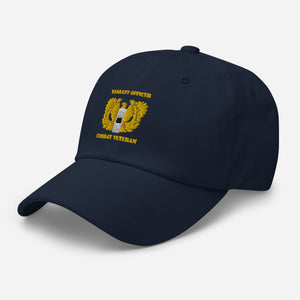 Dad hat - Emblem - Warrant Officer - WO1 - Combat Veteran X 300