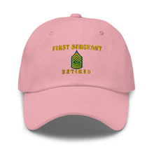 Load image into Gallery viewer, Dad hat - Army - First Sergeant - Retired - Line
