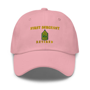 Dad hat - Army - First Sergeant - Retired - Line