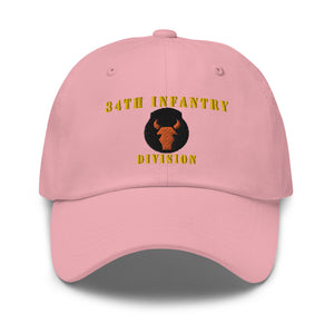 Dad hat - Army - 34th Infantry Division X 300 - Hat