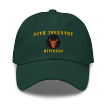 Load image into Gallery viewer, Dad hat - Army - 34th Infantry Division X 300 - Hat
