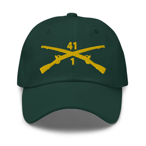 Dad hat - Army - 1st Bn, 41st Infantry wo Txt