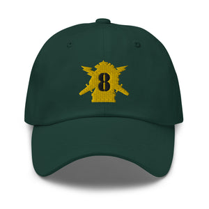 Dad hat - Army - PSYOPS w 8th Battalion Numeral - Line X 300 - Hat