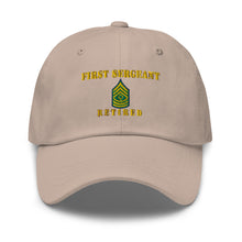 Load image into Gallery viewer, Dad hat - Army - First Sergeant - Retired - Line
