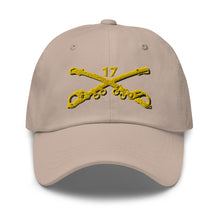 Load image into Gallery viewer, Dad hat - Army - 17th Cavalry Branch wo Txt
