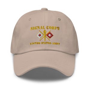 Dad hat - Army - Signal Corps - Branch - US Army X 300DPI