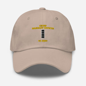 Dad hat - Emblem - Warrant Officer 4 - CW4 - US Army