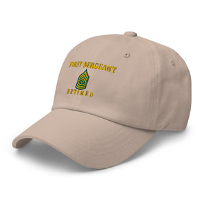 Dad hat - Army - First Sergeant - Retired - Line