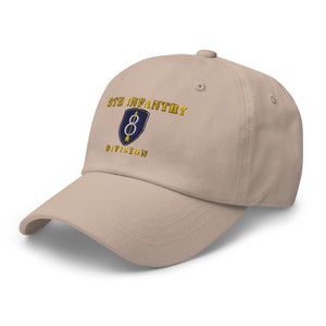 Dad hat - Army - 8th Infantry Division - Hat