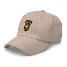 Load image into Gallery viewer, Dad hat - SOF - JFK Special Warfare Center - School SSI wo Txt w white
