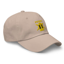 Load image into Gallery viewer, Dad hat - Army - PSYOPS w Branch Insignia - 11th Battalion Numeral - Line X 300 - Hat
