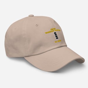 Dad hat - Emblem - Warrant Officer 4 - CW4 - US Army